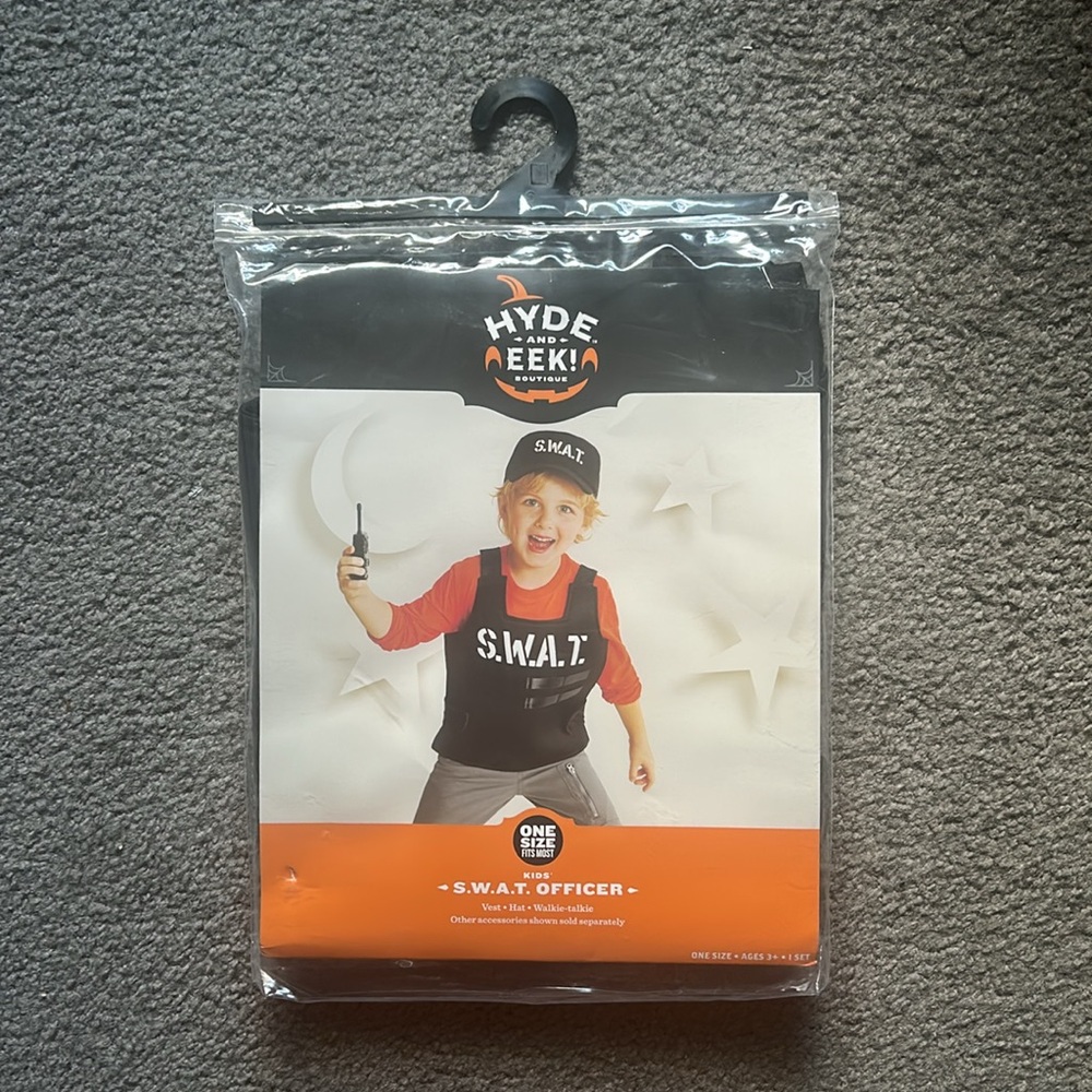 NWT Hyde & Eek S.W.A.T. Officer kids Costume